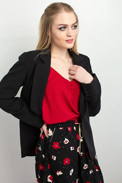 Prim and Proper Black Blazer - Melissa Jean Boutique