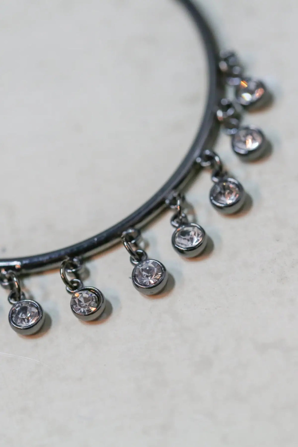 Antique Black Hoop Dangle Earrings - Melissa Jean Boutique