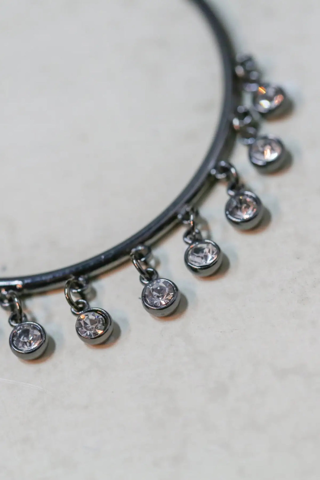 Antique Black Hoop Dangle Earrings - Melissa Jean Boutique