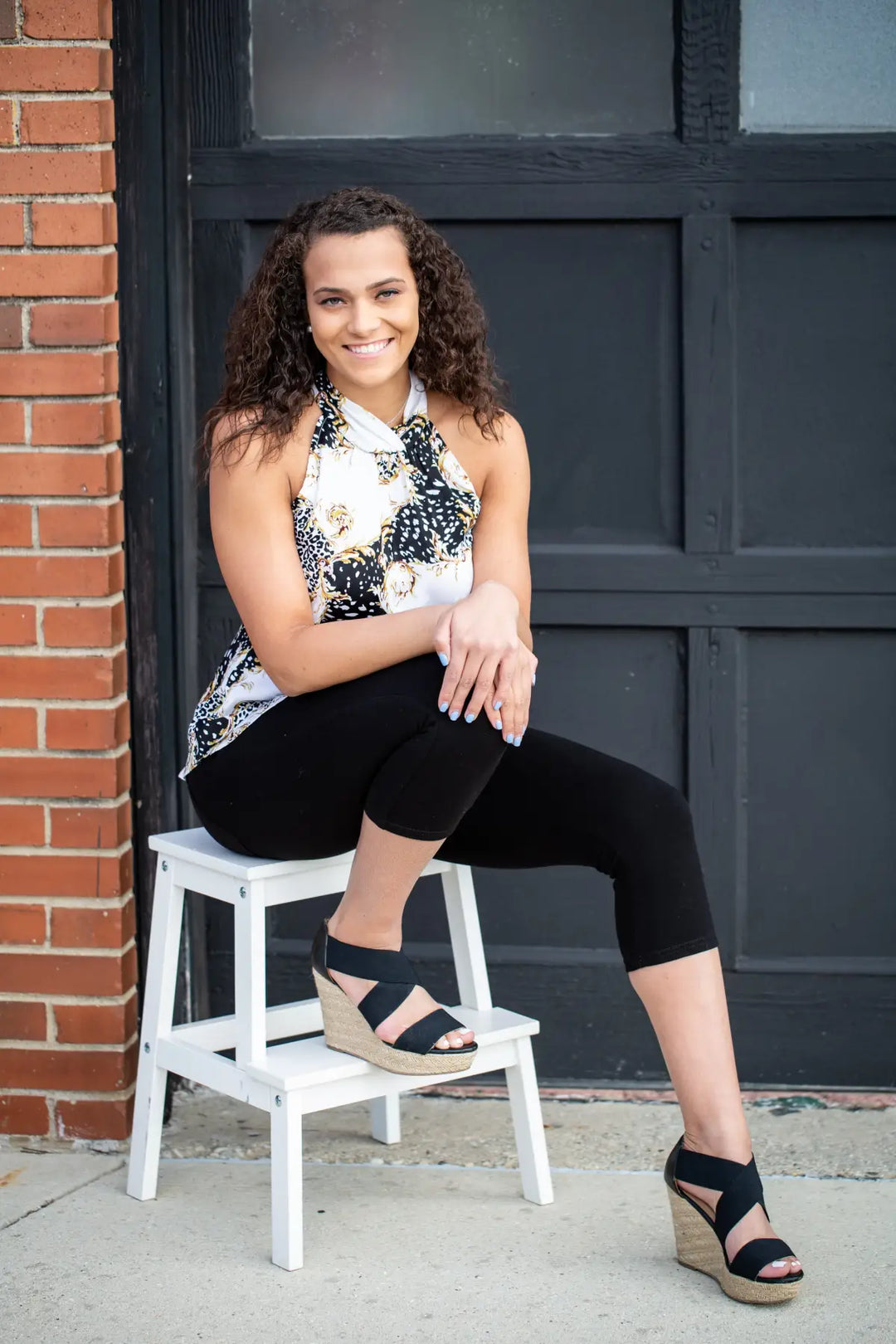 Black Brazillian Moleton Jean Capris - Melissa Jean Boutique