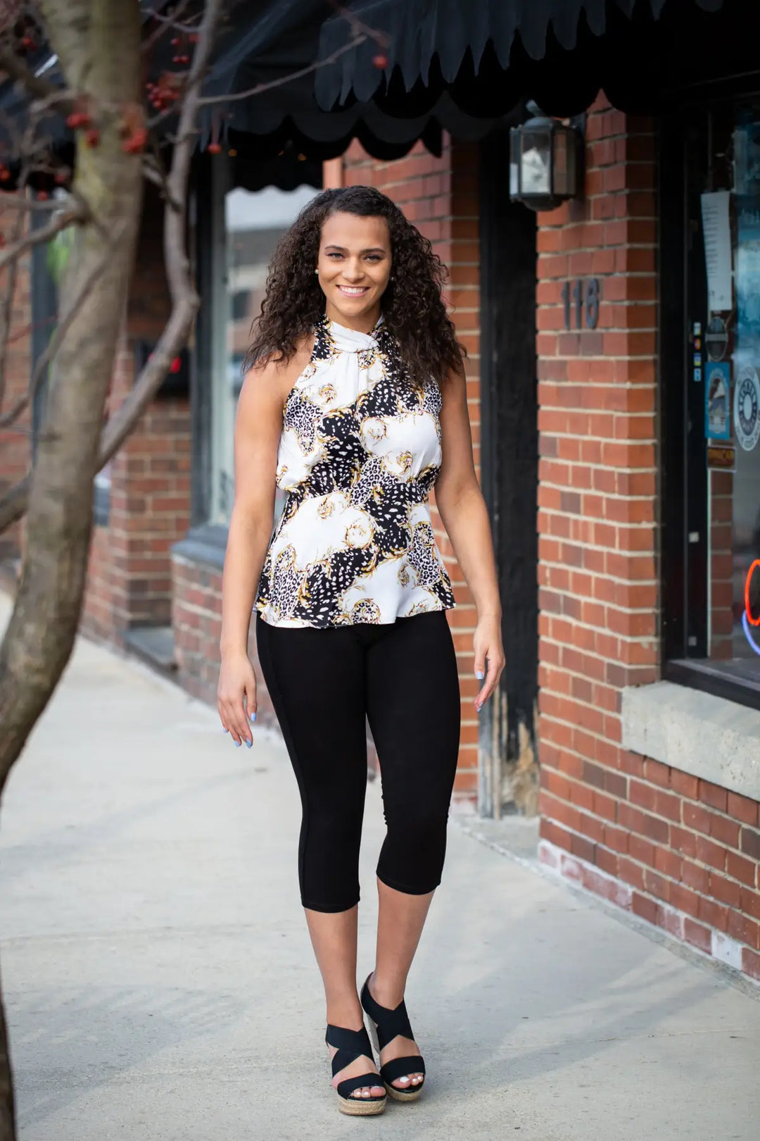 Black Brazillian Moleton Jean Capris - Melissa Jean Boutique