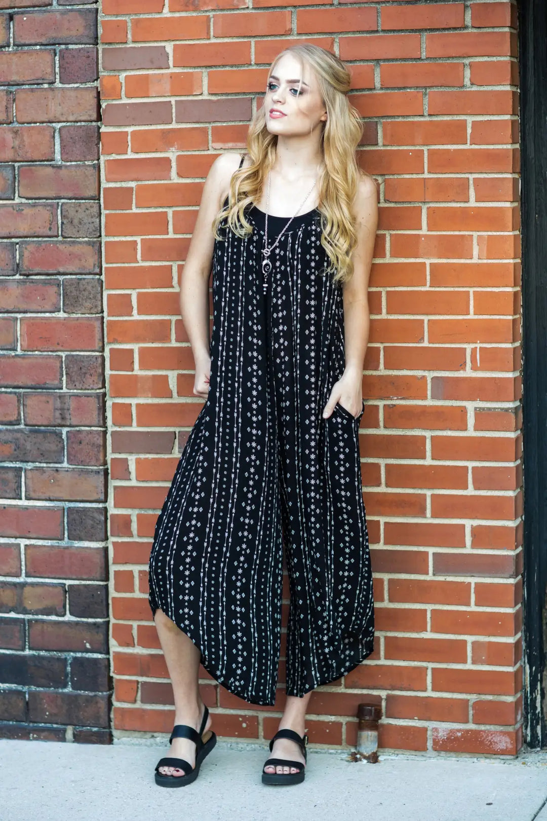 Jillian Black Jumpsuit - Melissa Jean Boutique