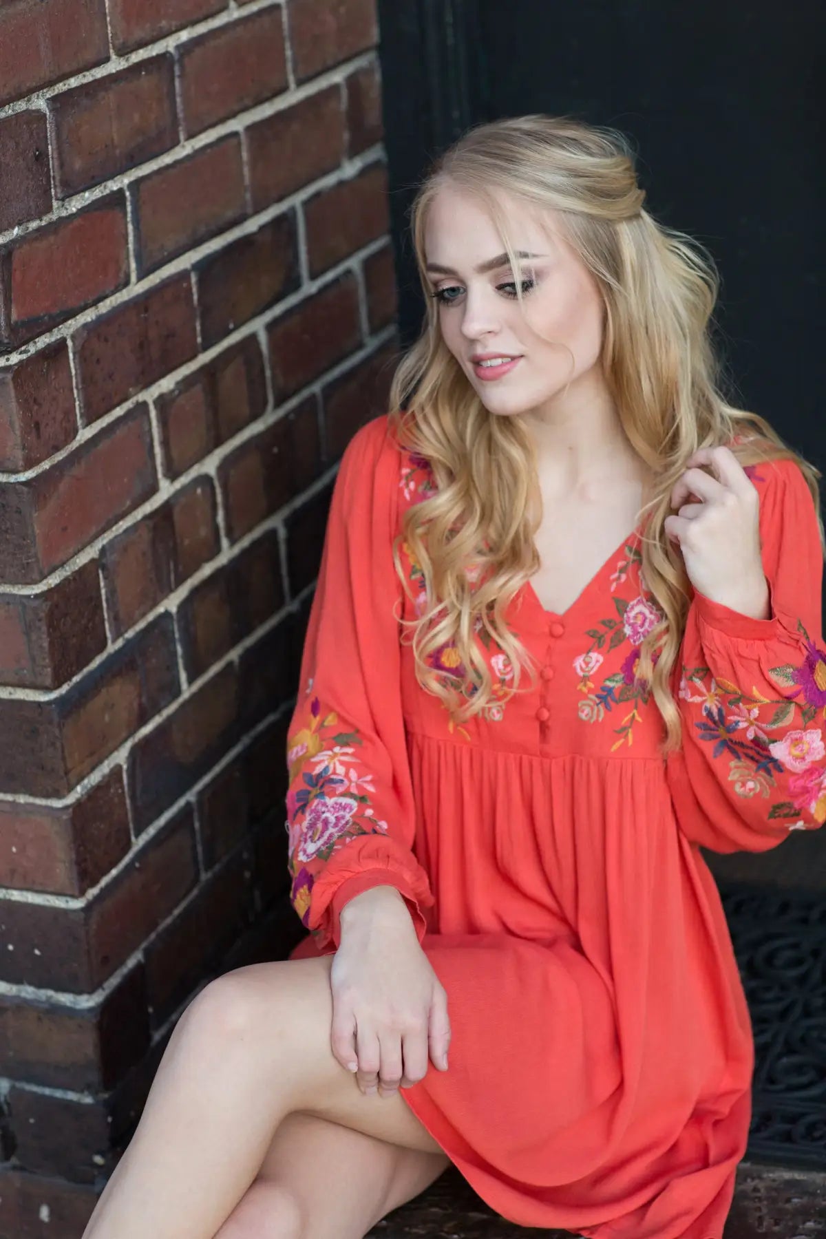 Sunset Nights Babydoll Dress - Melissa Jean Boutique