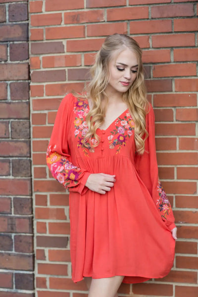 Sunset Nights Babydoll Dress - Melissa Jean Boutique