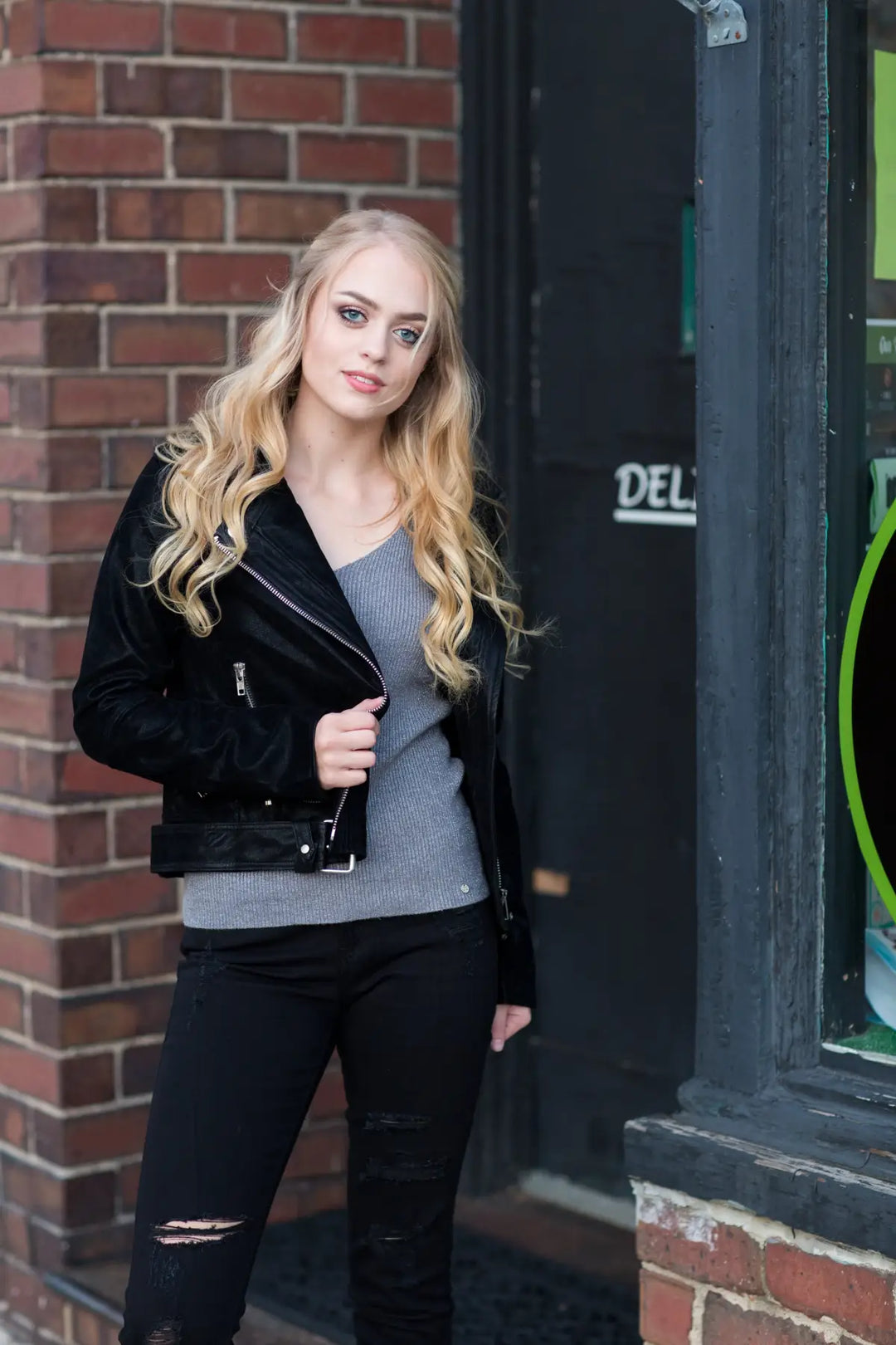 Have Mercy Black Moto Faux Leather Jacket - Melissa Jean Boutique