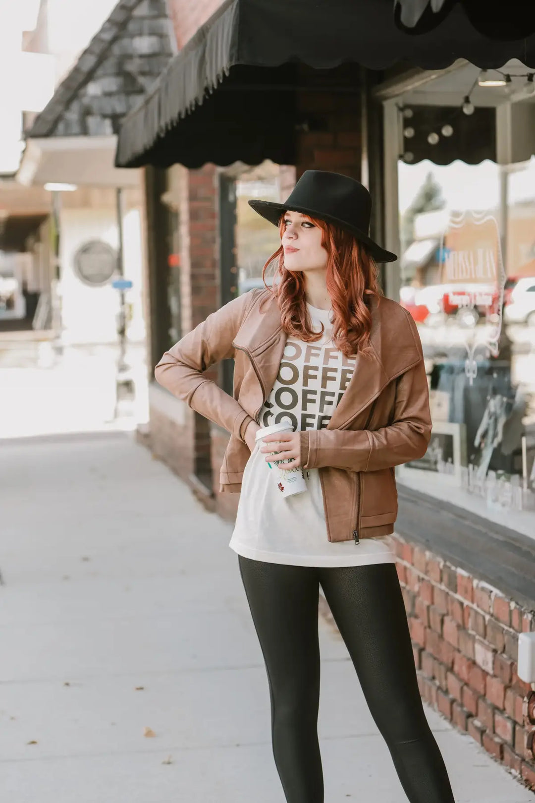 Uptown Sleek Faux Leather Jacket - OUTERWEAR