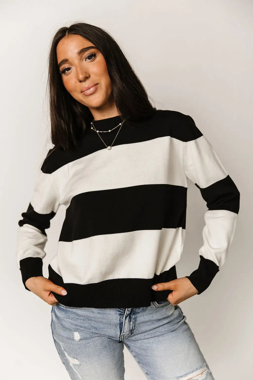 Sweet On Stripes Sweater - Tops