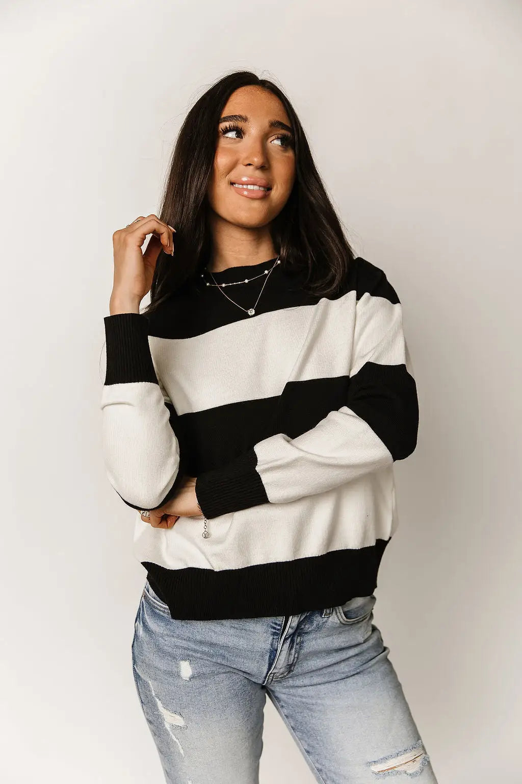 Sweet On Stripes Sweater - Tops