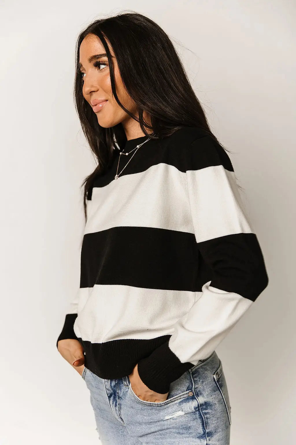 Sweet On Stripes Sweater - Tops