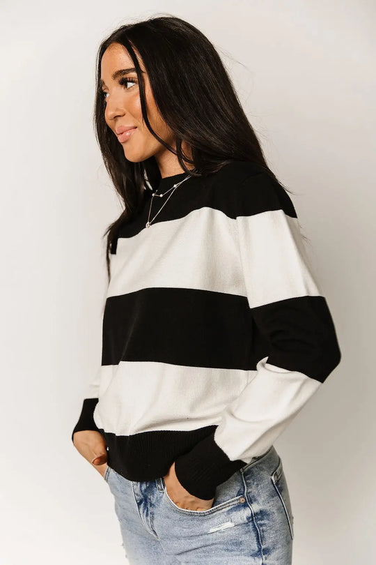 Sweet On Stripes Sweater - Tops