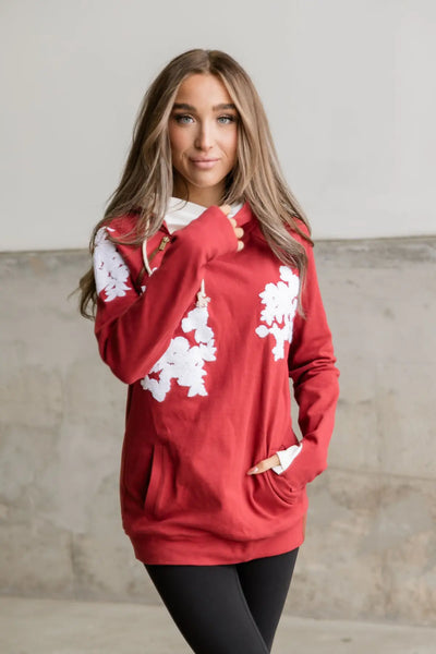DoubleHood™ Sweatshirt - Charming Cherry - Tops