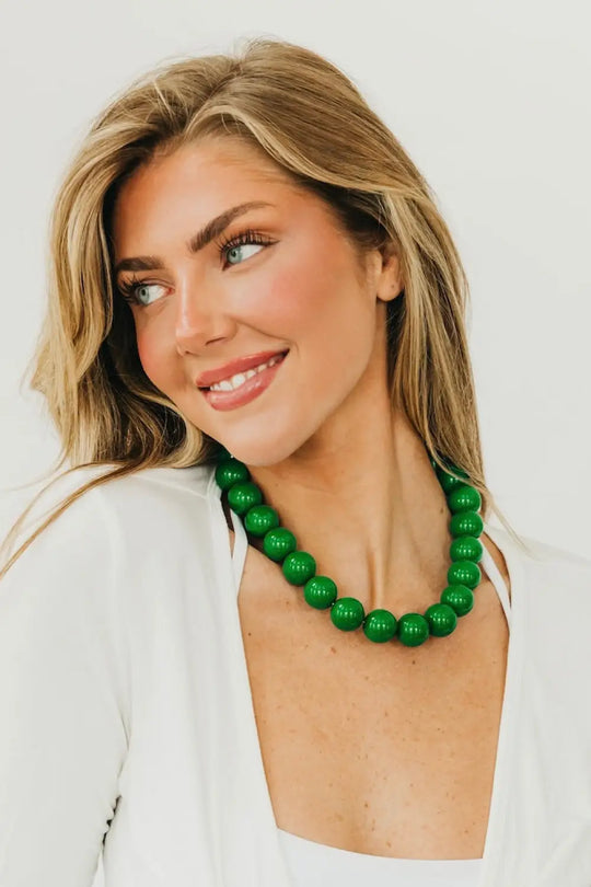 Mindi Multipurpose Bag Charm/Necklace - Emerald - Bag Accessories
