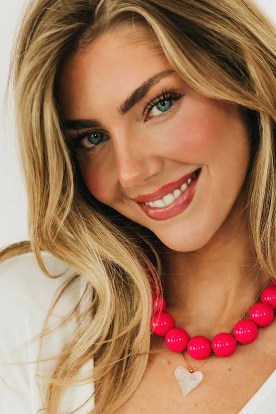 Mindi Multipurpose Bag Charm/Necklace - Hot Pink - Bag Accessories