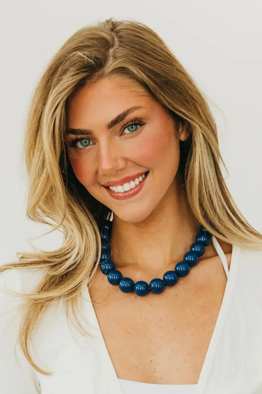 Mindi Multipurpose Bag Charm/Necklace - Navy - Bag Accessories