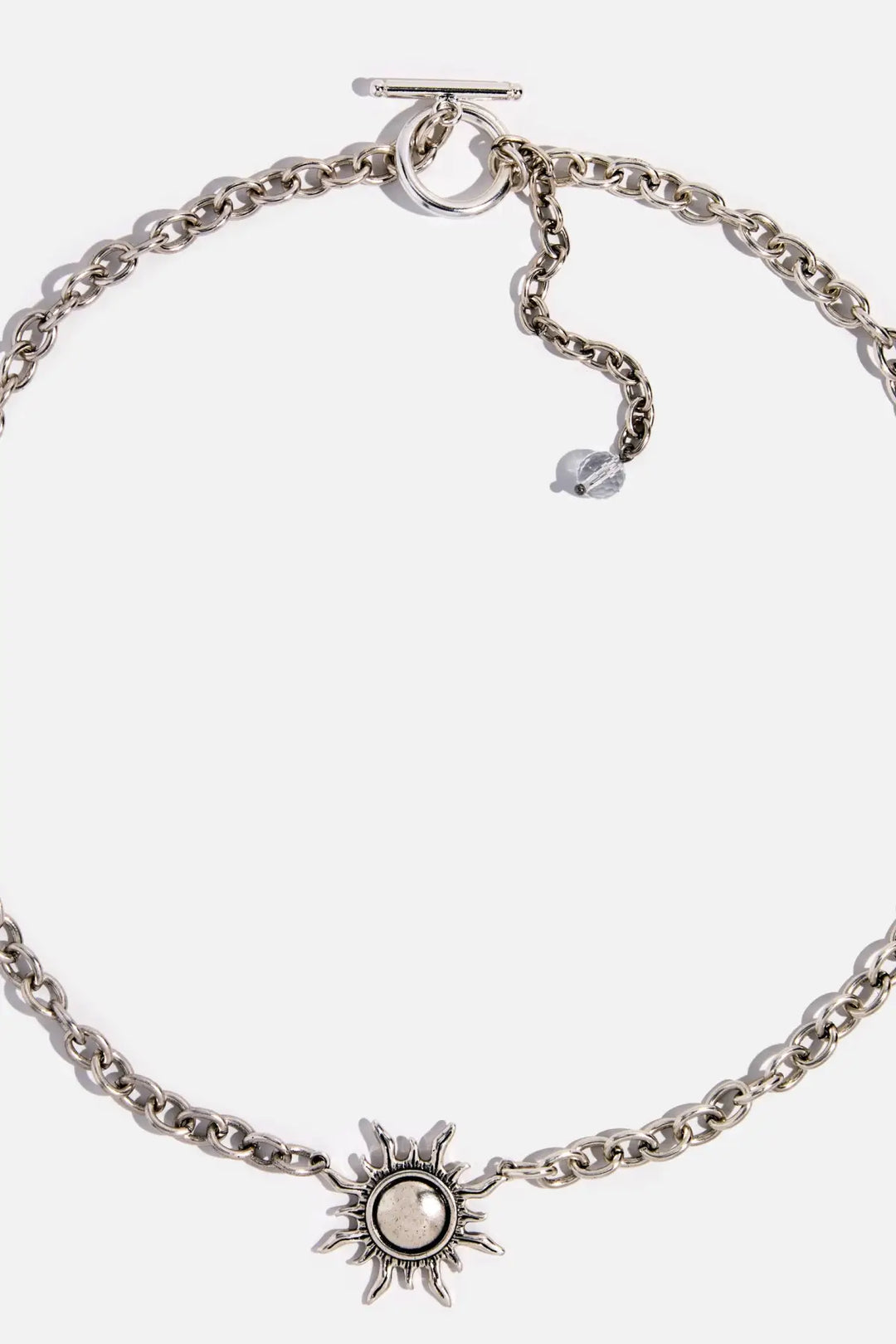 Grateful Sun Choker Necklace - Silver / 18’’ - midi choker