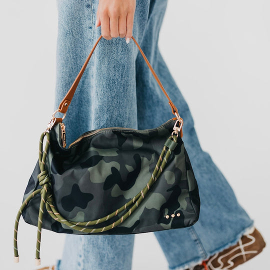 Nikki Nylon Slouchy Shoulder Bag