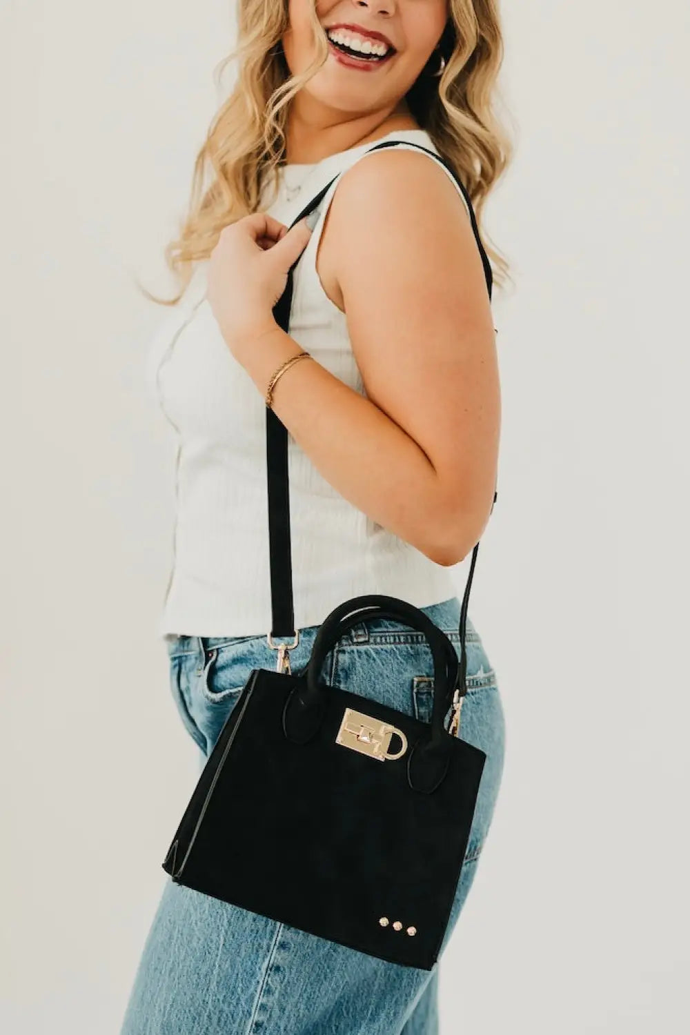 Nixie Nubuck Small Tote - Tote Bag