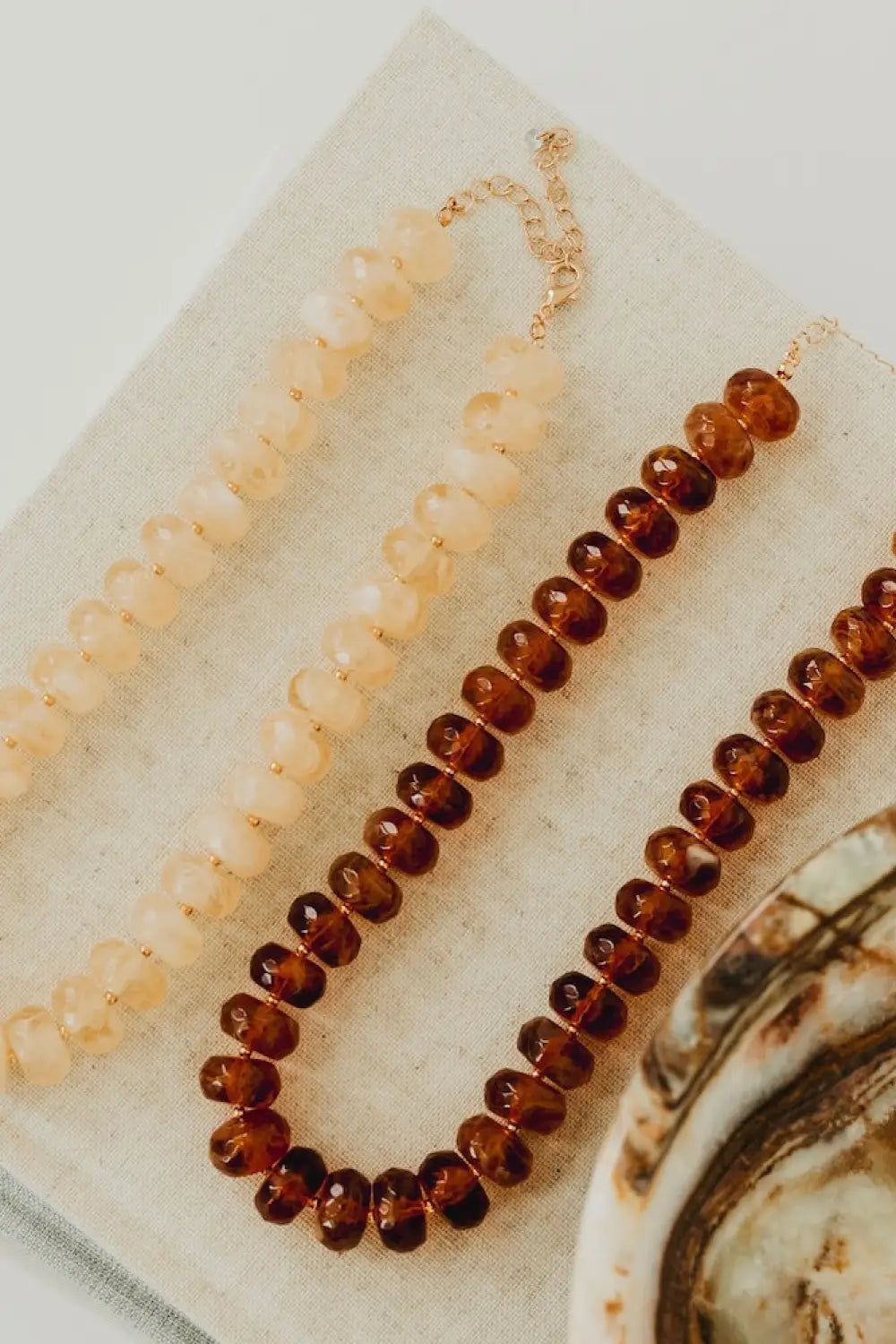Pebbles Resin Beaded Necklace - Necklace
