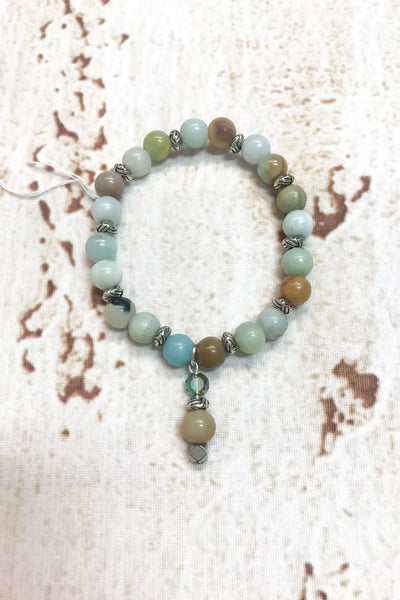 By the Sea Gemstone Charm Bracelet by Dazzled by Donna - Melissa Jean Boutique