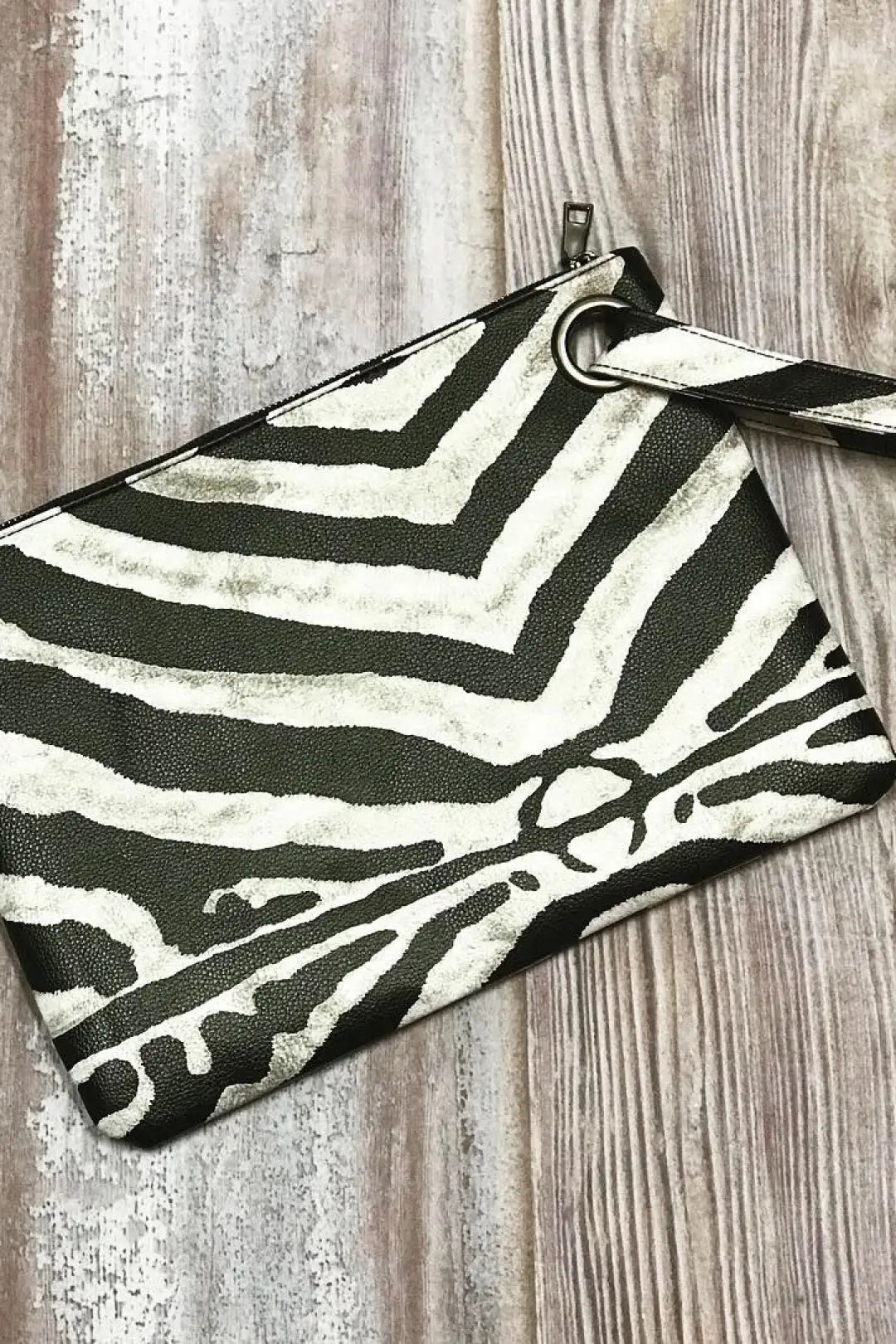 Zebra Clutch - Melissa Jean Boutique