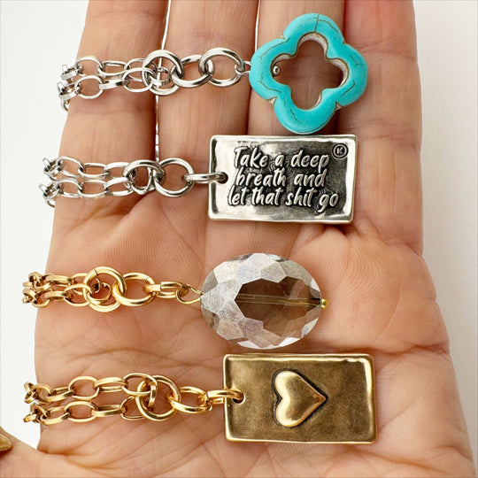 Take a Deep Breath and Let That Sh*t Go Original Lite Necklace