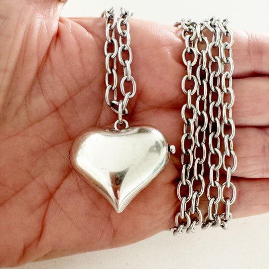 Take a Deep Breath and Let That Shit Go Heart Locket Essential Necklace