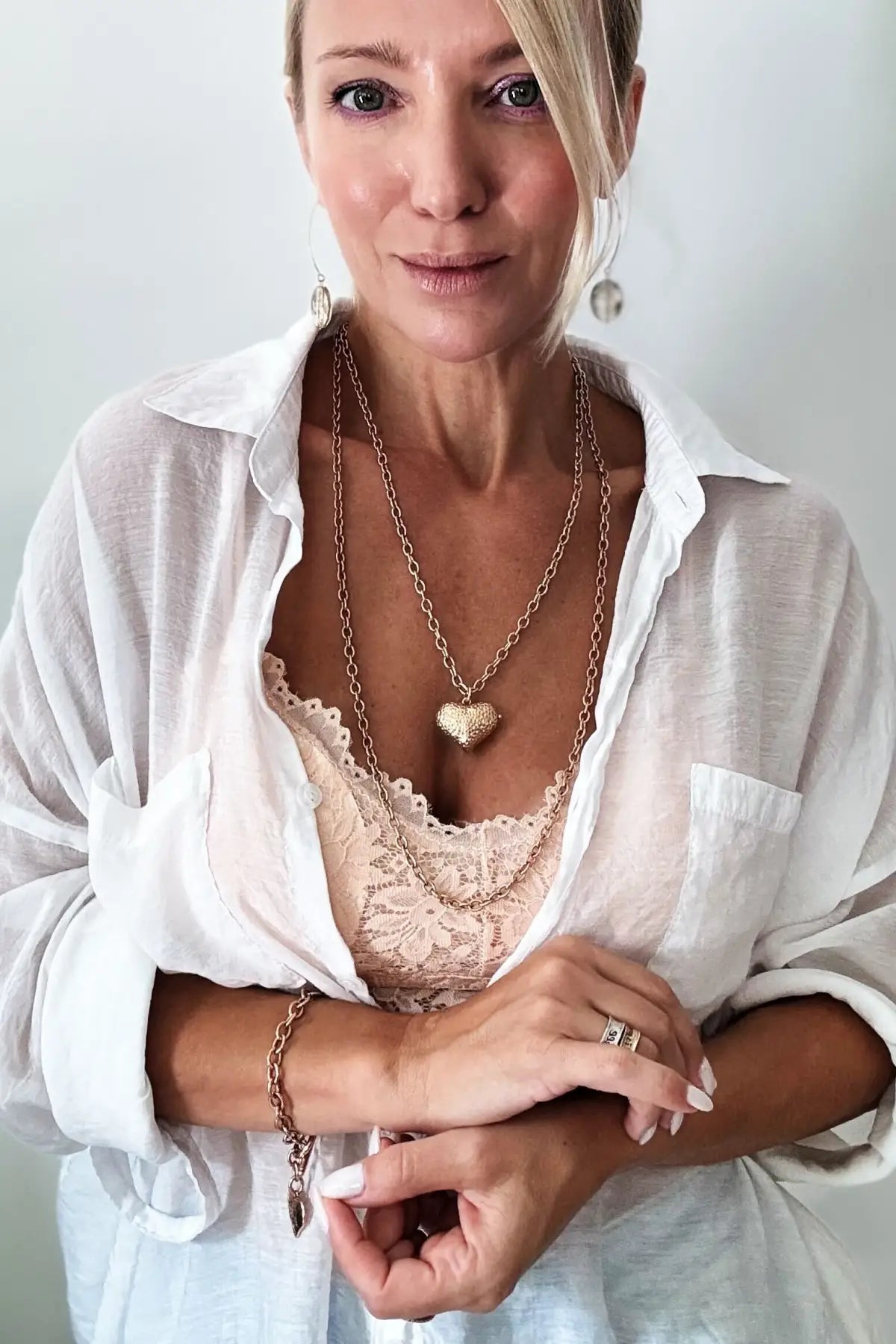 Follow Your Heart Heart Locket Essential Necklace - essential