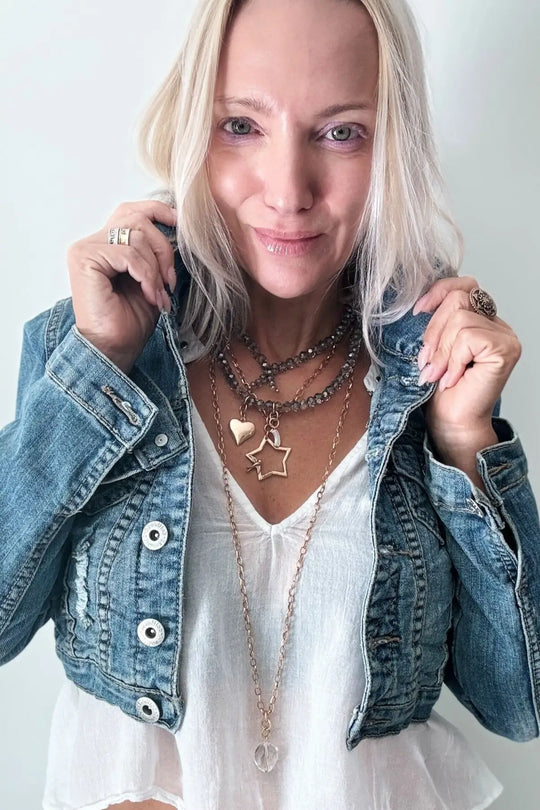 Peace & Love Star and Bird Original Lite Necklace - original lite