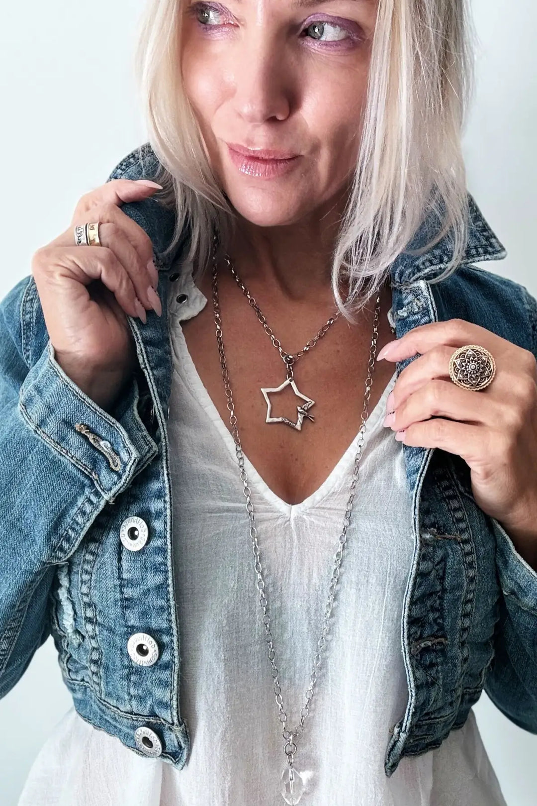 Peace & Love Star and Bird Original Lite Necklace - original lite