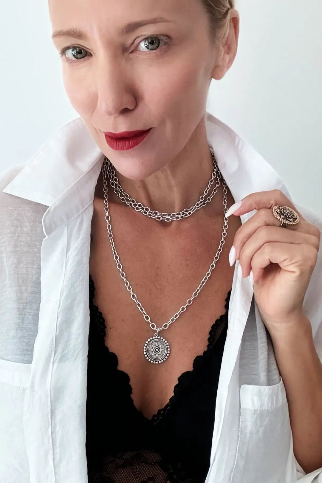 I Am Worthy Sun Essential Necklace - essential