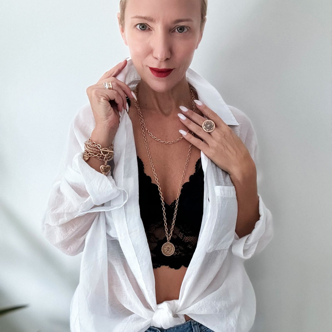 I Am Worthy Sun Essential Necklace - MELISSA JEAN