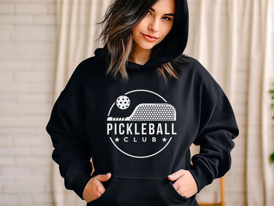 Pickleball Club Black Hoodie