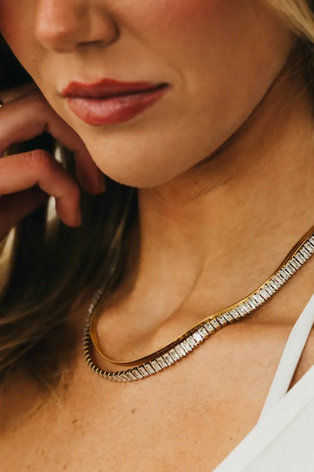 Pinch Me Layered Necklace - WATERPROOF - Gold - Necklace