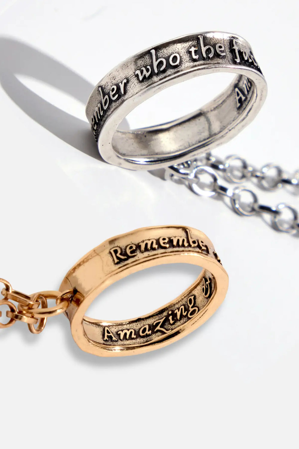 Remember Who the F*ck You Are (Amazing & Powerful) Ring Original Necklace - original
