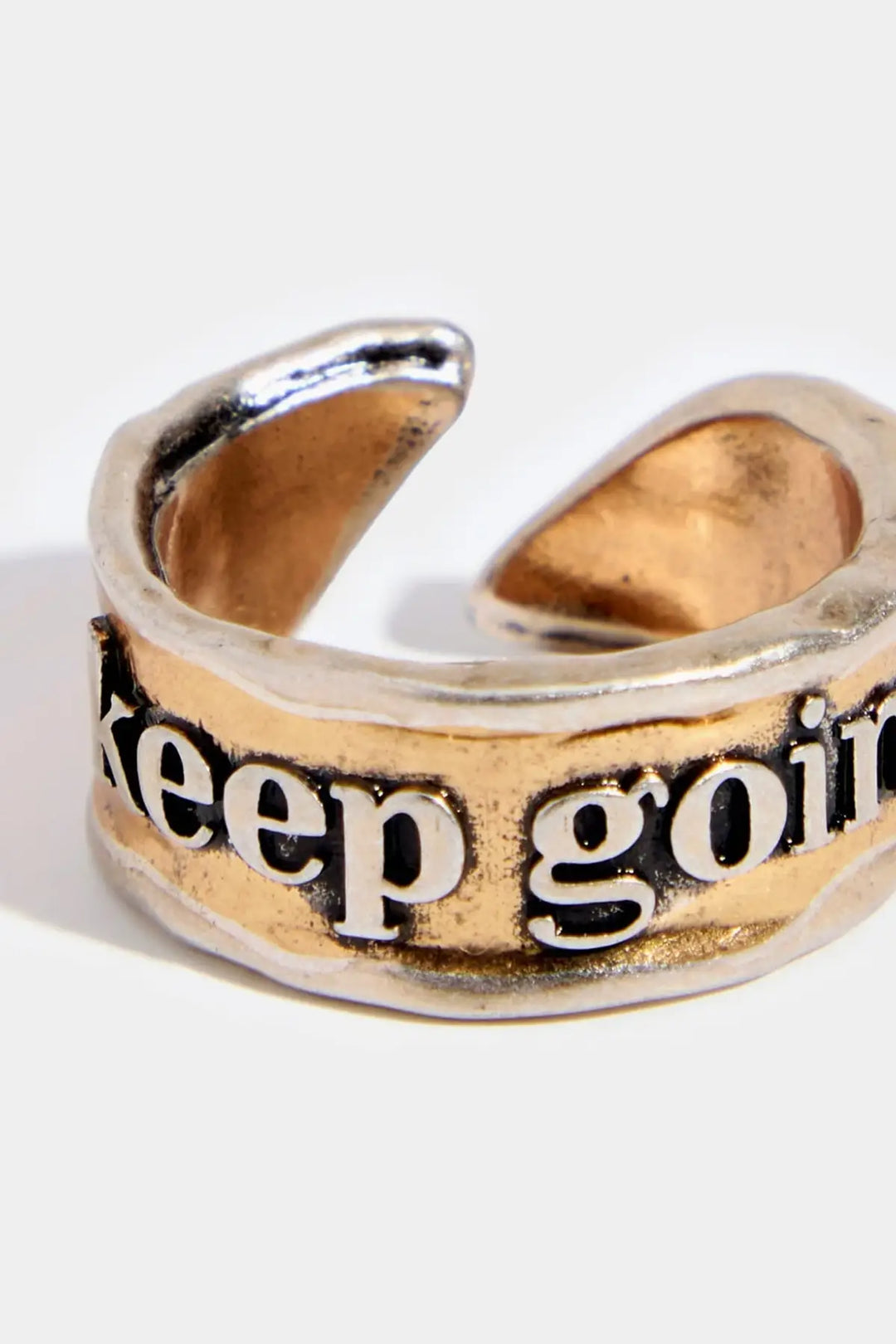 Keep Going Remember Adjustable Ring