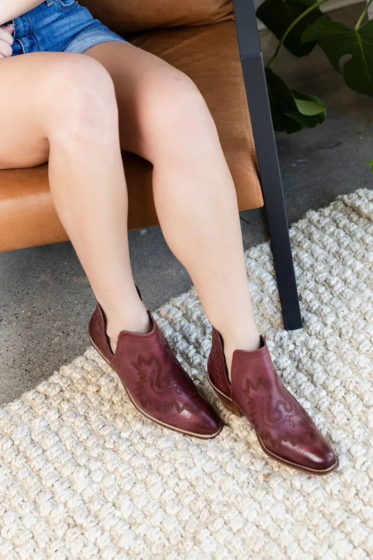 Kickin’ Booties in Burgundy - 110 Fashion Boots