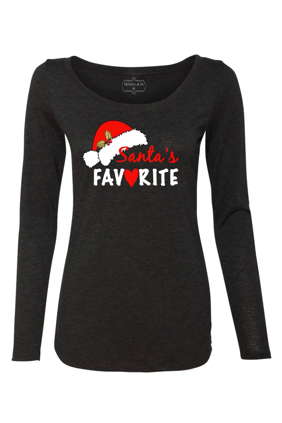 Santa's Favorite Long Sleeve Tee *Exclusive Design - Melissa Jean Boutique