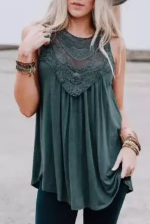 Green with Envy Sleeveless Top - Melissa Jean Boutique
