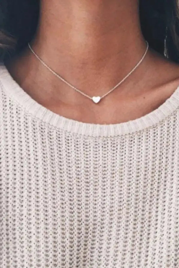 Dainty Heart Necklace Gold - Melissa Jean Boutique