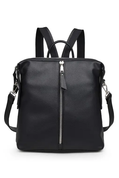 Kenzie Luxury Vegan Backpack with Strap - Melissa Jean Boutique