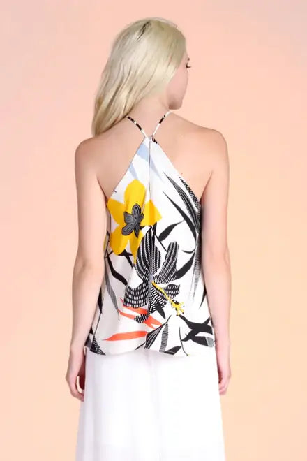 Petunia Twist Halter Top - Melissa Jean Boutique