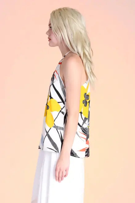 Petunia Twist Halter Top - Melissa Jean Boutique