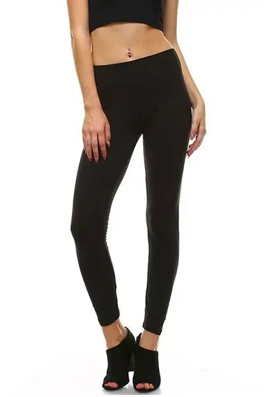 Smooth As Butter Black Leggings - Bottoms