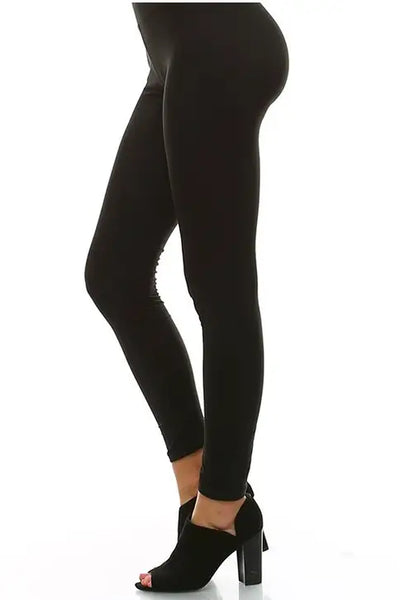 Smooth As Butter Black Leggings - Bottoms