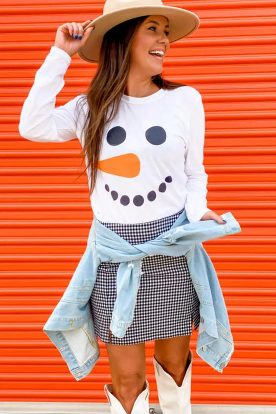 Snowman Tee - Tops