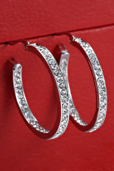 Luxury Austrian Crystal Hoops - Jewelry