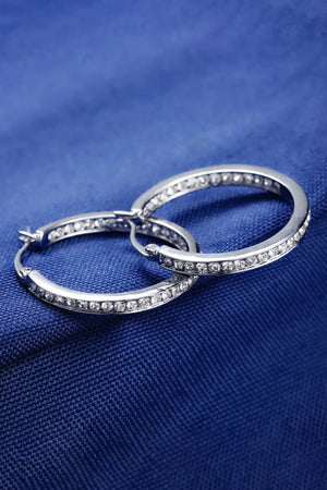 Luxury Austrian Crystal Hoops - Jewelry