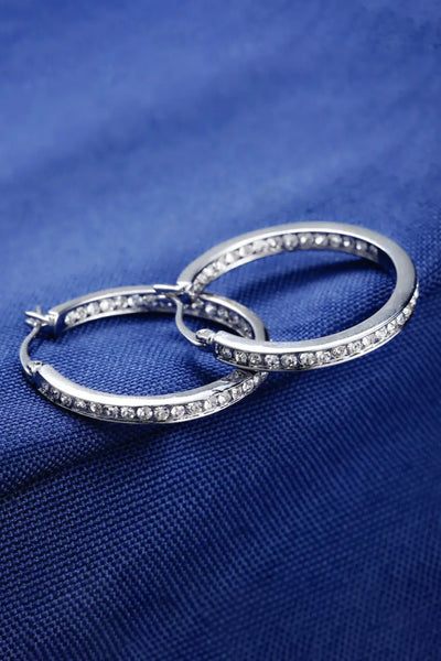 Luxury Austrian Crystal Hoops - Jewelry