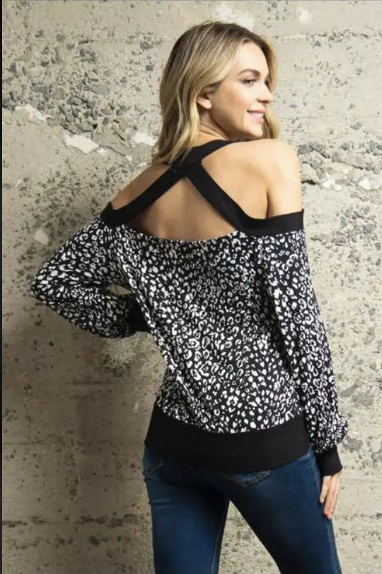 Call Me Back Snakeskin Print Top - Tops