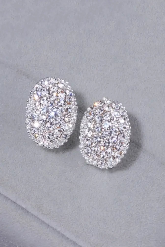 Romantic CZ Stud Earrings - Jewelry